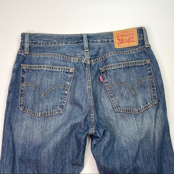 Levi’s 501 Distressed Button Fly cuffed Rockabillly Style Jeans - Picture 7 of 11